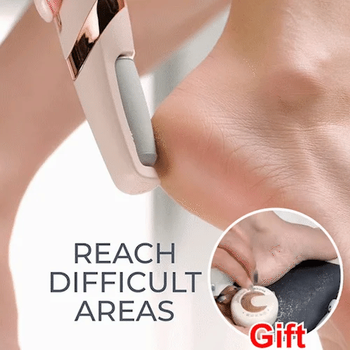 Electric Foot Grinder – Rechargeable Callus Remover with Sand Roller & Flashlight