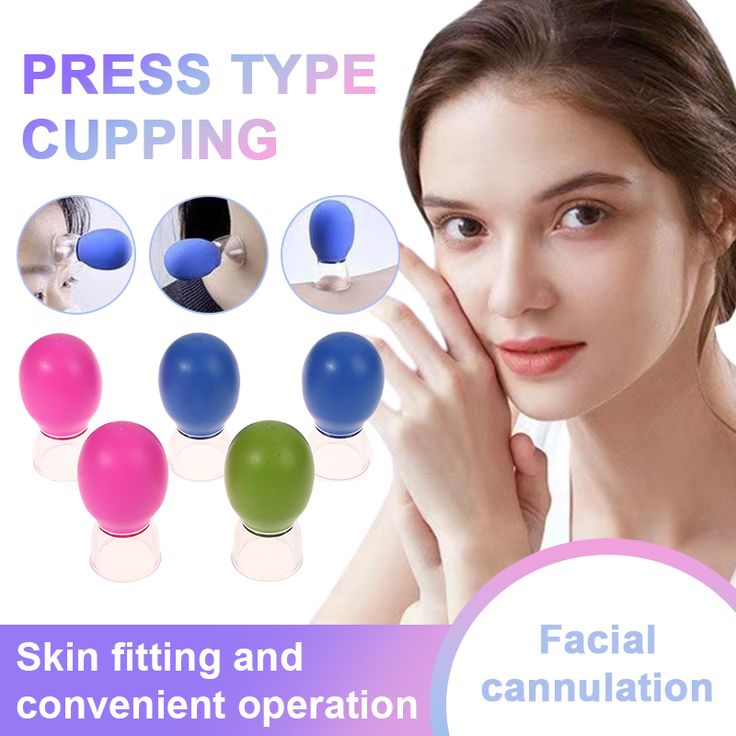 3-Pack Press Type Facial Cupping Set for Skin Care – Lifting & Toning