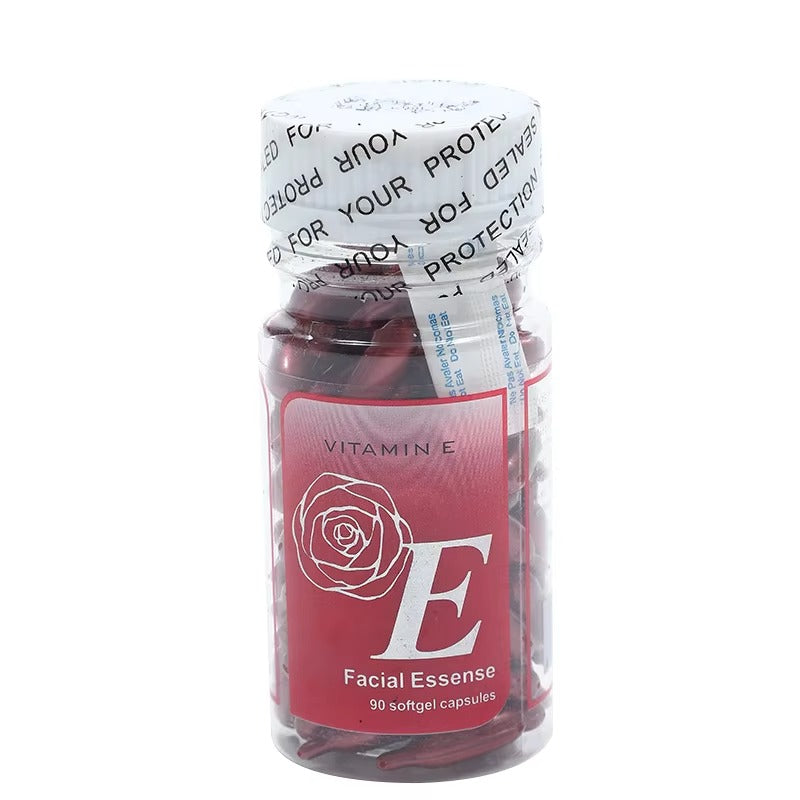 Pack of 90 – Essence of Facial Skincare Vitamin E Capsules | Nourishing, Hydrating & Anti-Aging Formula