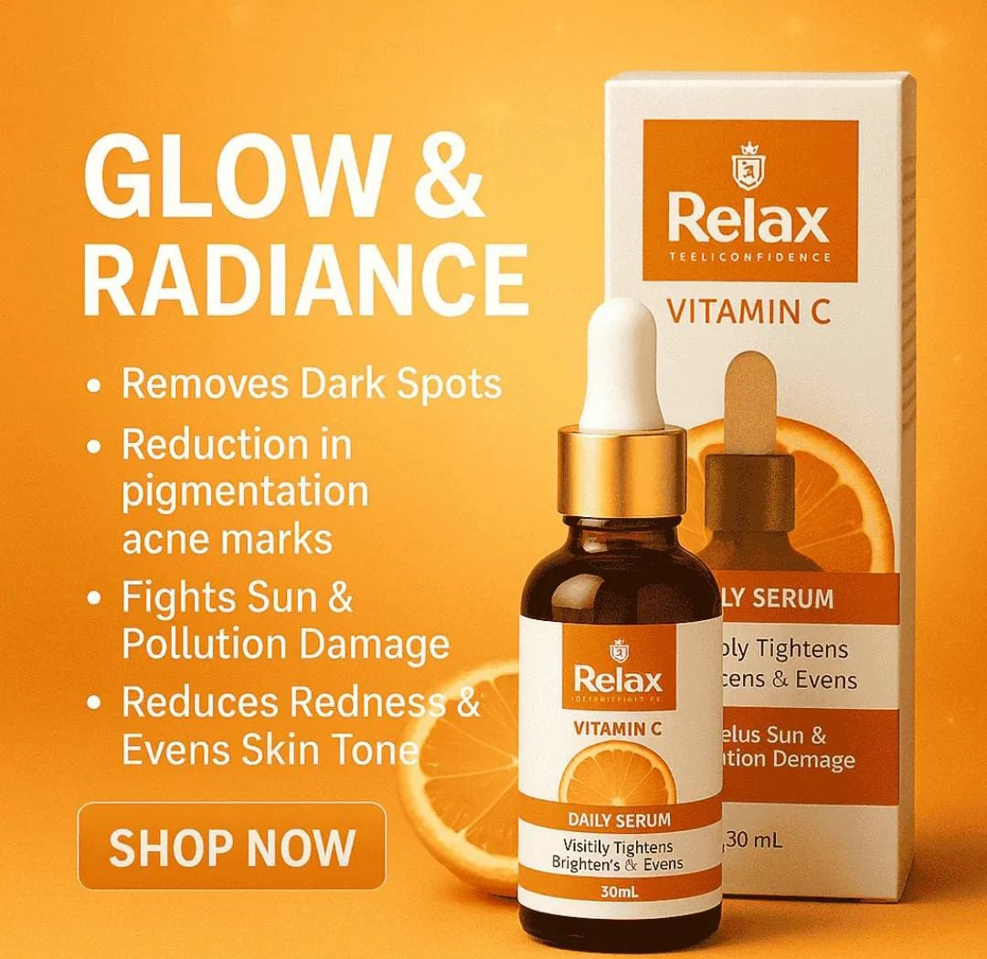 Relax Vitamin C Daily Face Serum – Brightening, Anti-Aging & Hydrating (30ml)