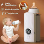 Portable Rechargeable Baby Bottle Warmer – Fast Heating & Travel-Friendly
