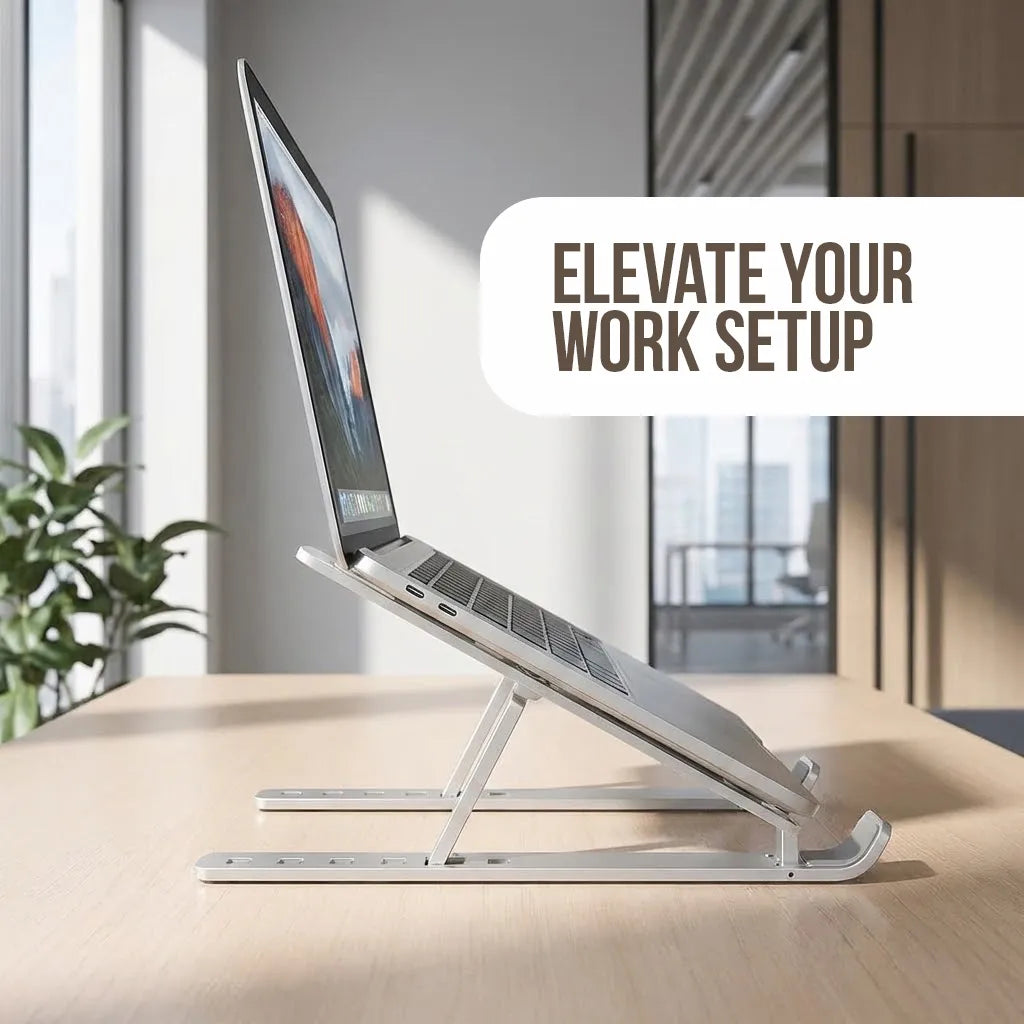 Foldable Laptop & Tablet Holder Stand-18 Inch Laptop Stand