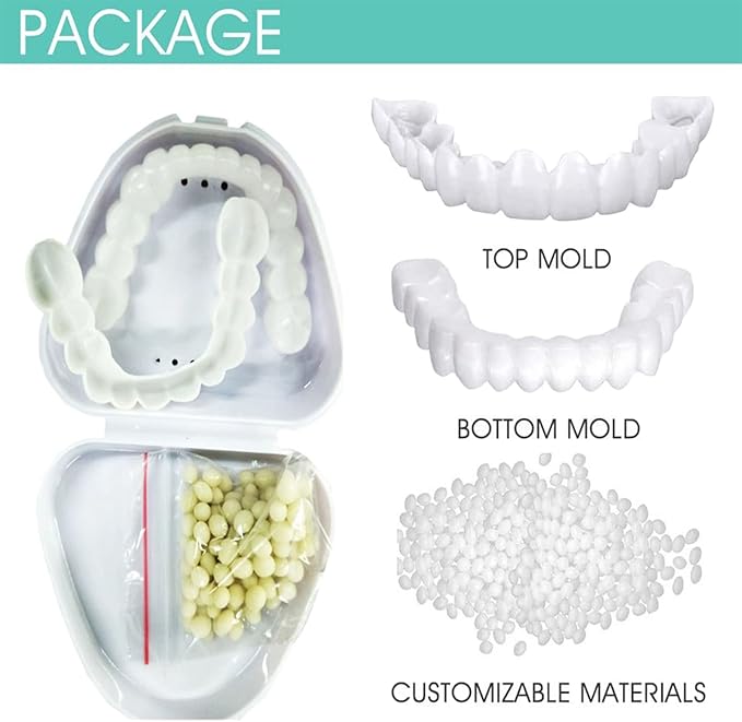 Snap-On Veneers Teeth – Instant Whitening Smile for Men & Women