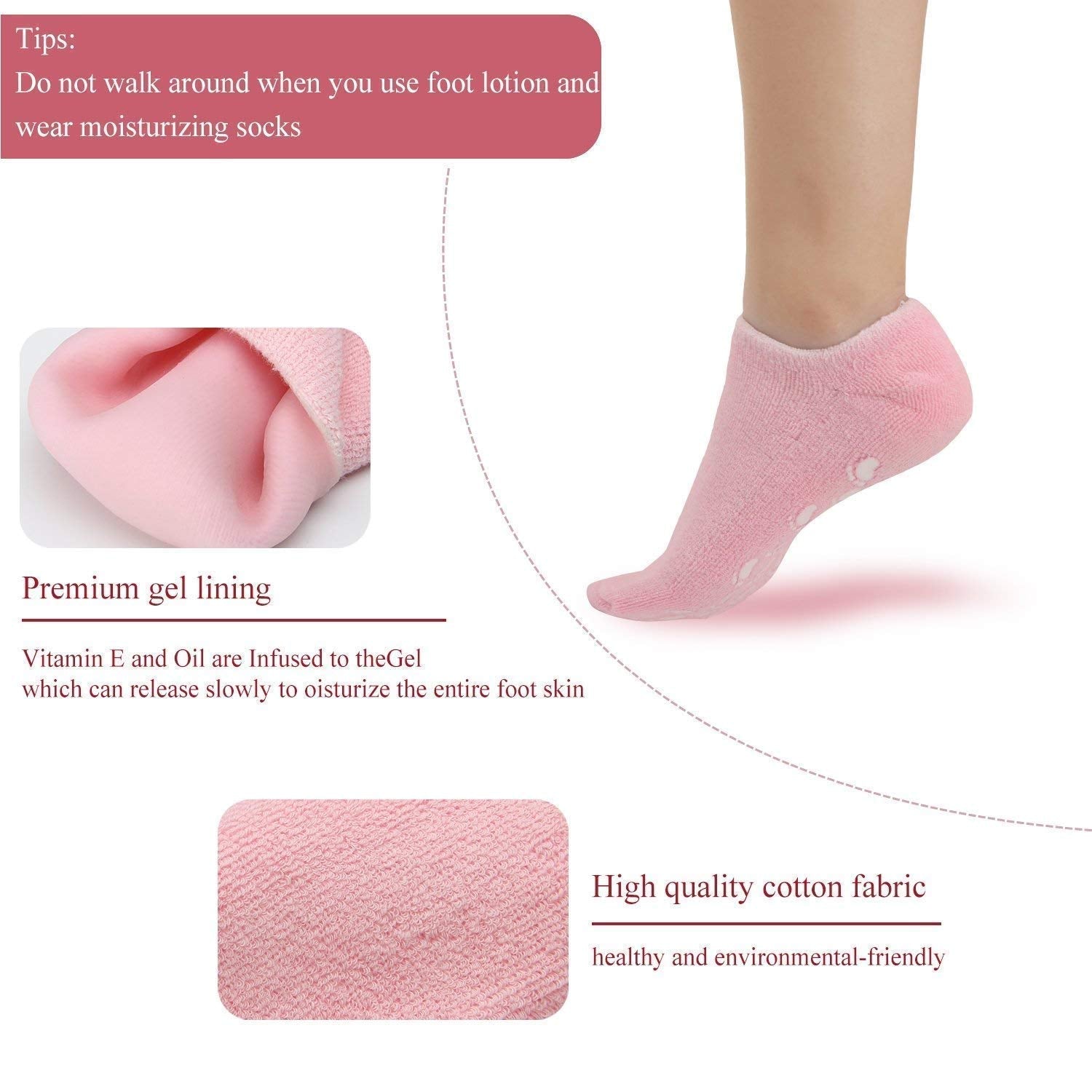 Moisturizing Spa Gel Socks