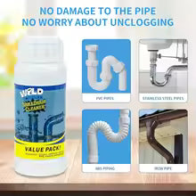 110g Powerful Drain Cleaner – Fast Clog Remover for Kitchen & Pipes