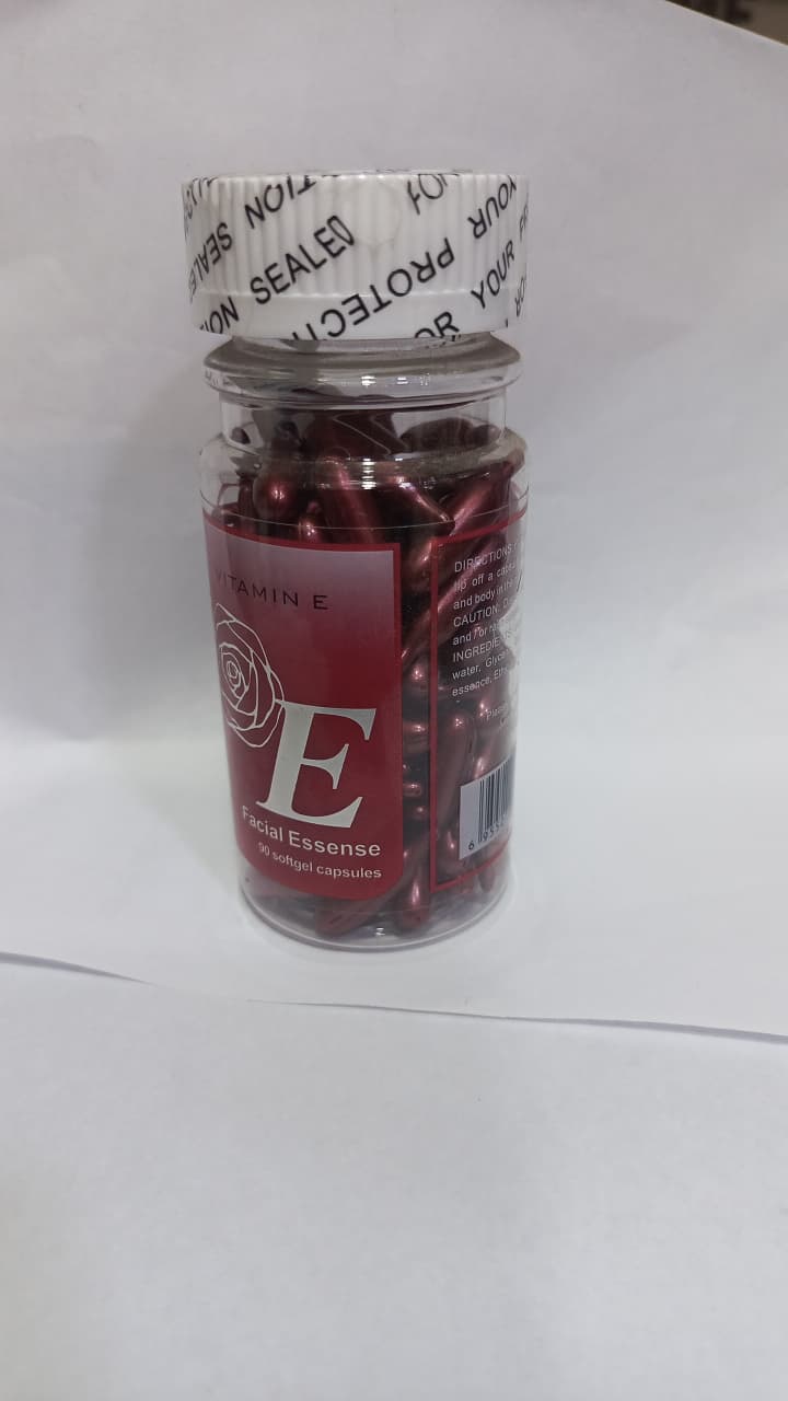 Pack of 90 – Essence of Facial Skincare Vitamin E Capsules | Nourishing, Hydrating & Anti-Aging Formula