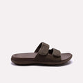 TRENDSSI | Executive Comfort Dual-Strap Slipper – Chocolate Brown Edition
