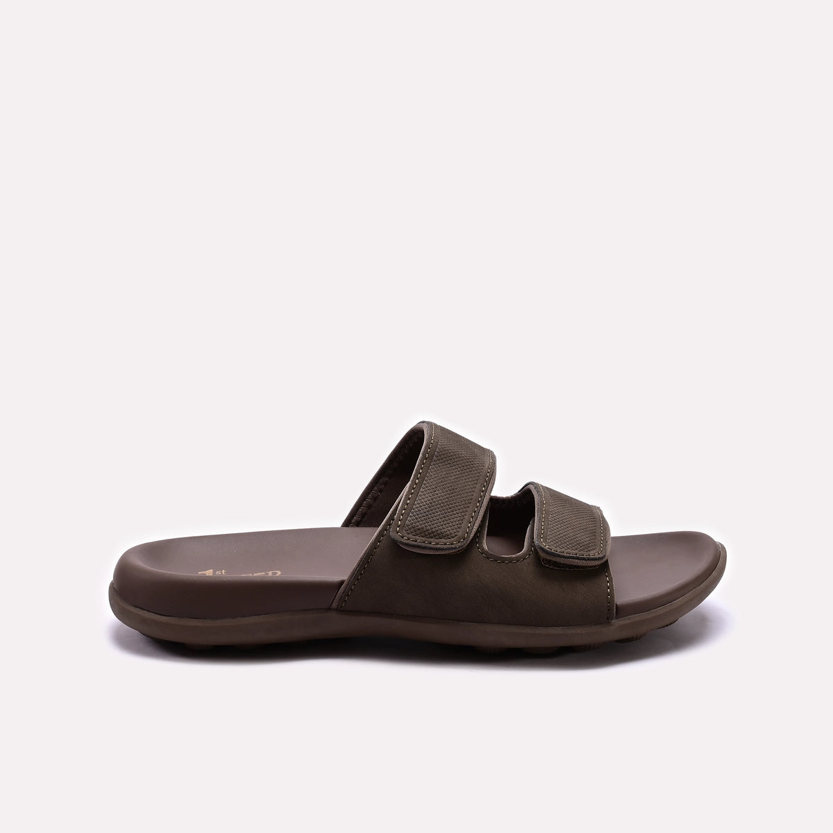 TRENDSSI | Executive Comfort Dual-Strap Slipper – Chocolate Brown Edition
