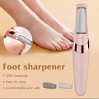 Electric Foot Grinder – Rechargeable Callus Remover with Sand Roller & Flashlight