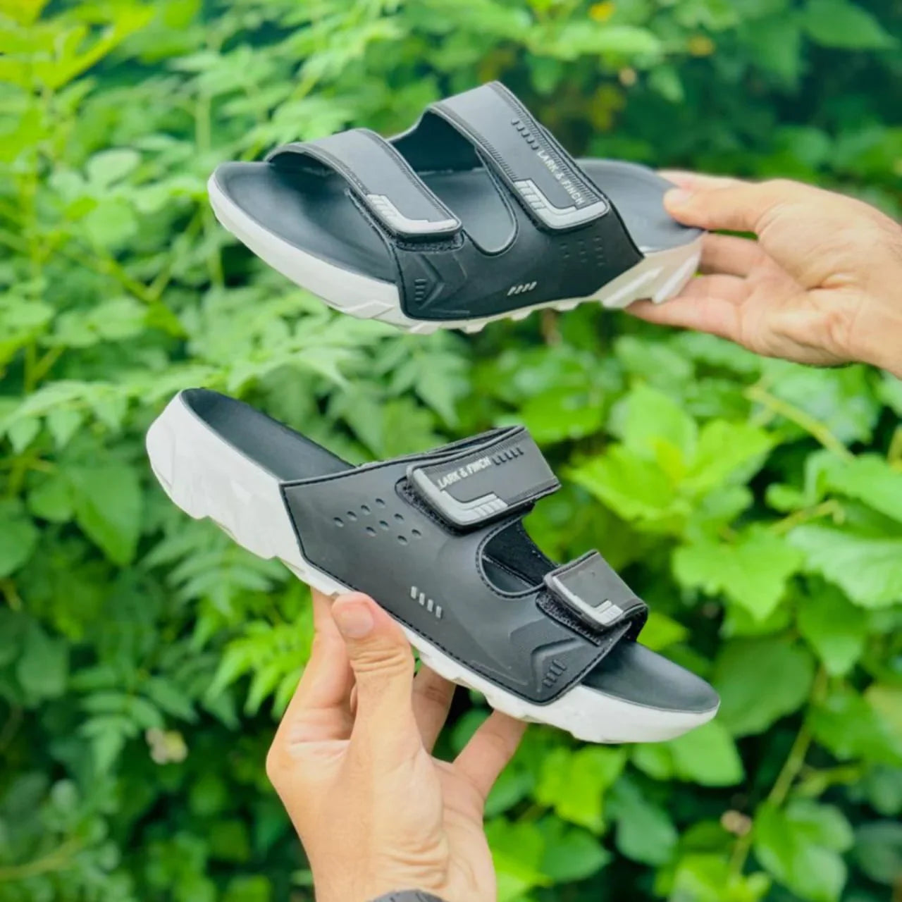 TRENDSSI  | "Apex" Sport Sandals – Jet Black