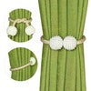 Magnetic Curtain Tiebacks - 2 Pack Pearl Buckle Tie Curtain