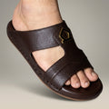 TRENDSSI | Premium Pebble-Grain Slipper - Brown