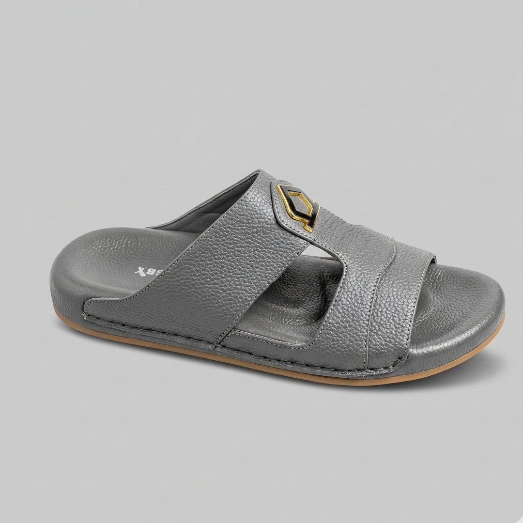 TRENDSSI | Premium Pebble-Grain Slipper - Gray