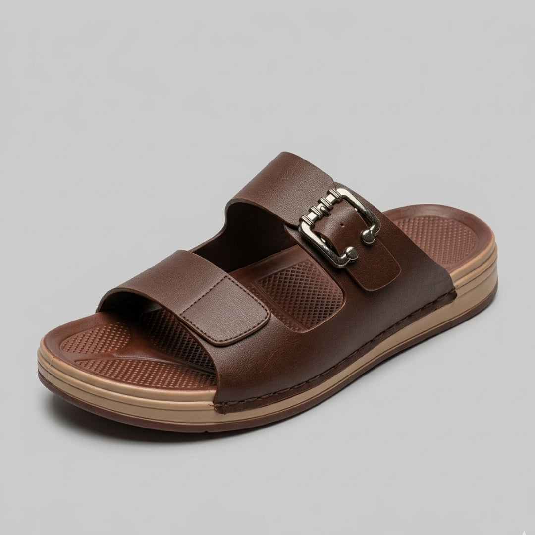TRENDSSI | Dual-Tone Signature Slipper - Brown