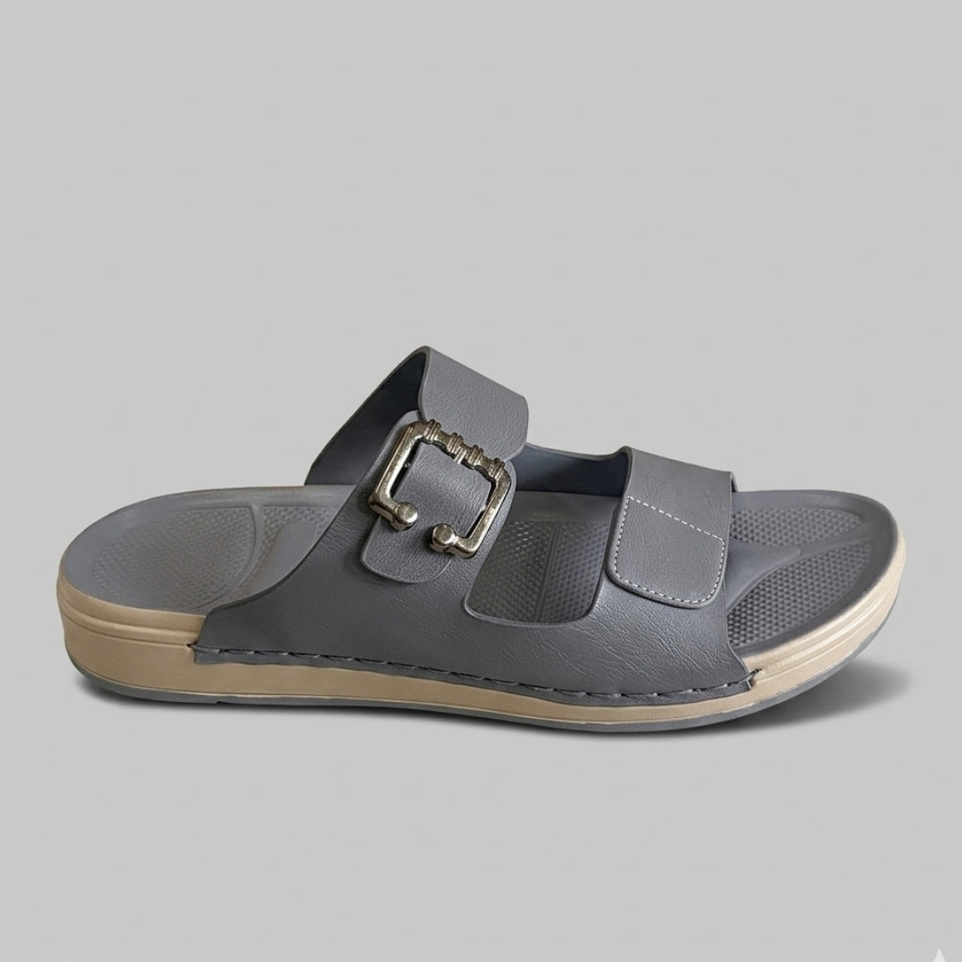 TRENDSSI | Dual-Tone Signature Slipper - Gray