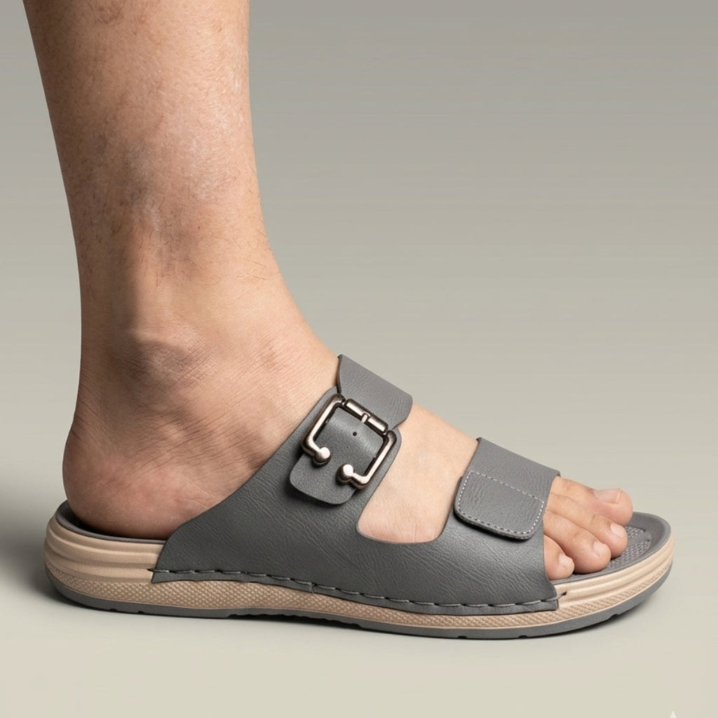 TRENDSSI | Dual-Tone Signature Slipper - Gray